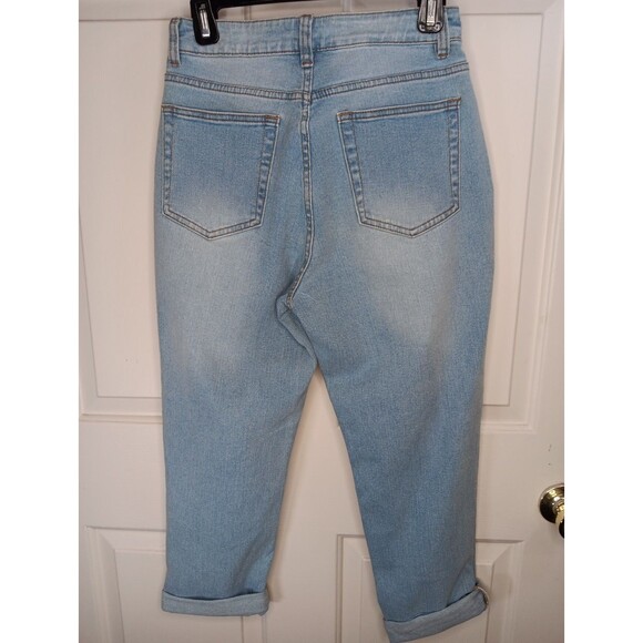 NWT Great Smoky Los Angeles Crop Jeans Size 3 Ripped Leg Stretch Slim High Rise - Picture 2 of 8